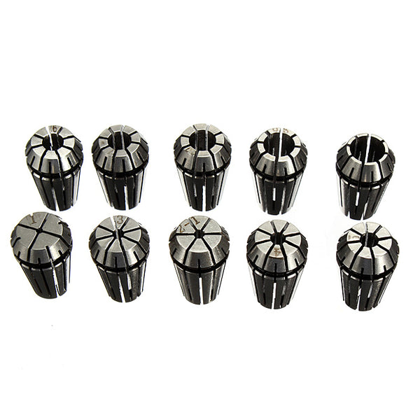 ER16 10Pcs Spring Collet Set For CNC Milling Lathe Tool