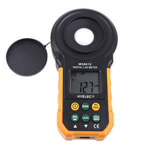 HYELEC PEAKMETER MS6612 Digital Lux Meter Handheld Multifunction Meter for Light Illuminance Measure