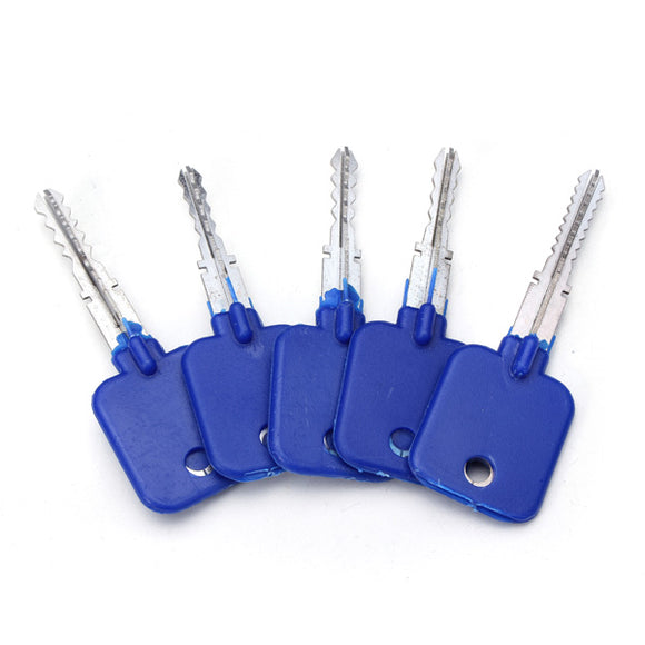 DANIU 5pcs Lock Repairing Tools Locksmith Try-Out Keys Set for Cross Lock