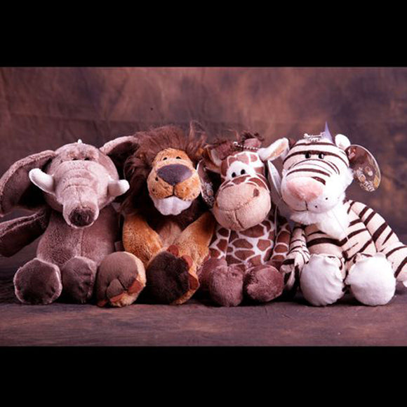 14cm Baby Boy Lovely Animal Jungle Brothers Doll Plush Toy With Chuck Gift