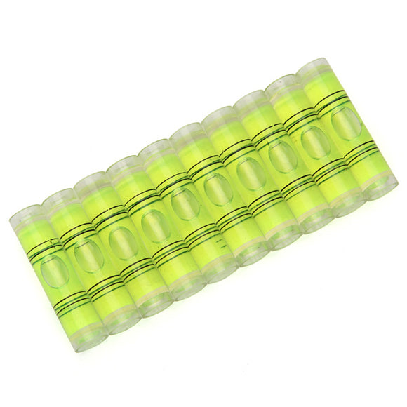 10pcs 9x40mm Cylindrical Bubble Spirit Level Set For Professional Measuring And Normal Use