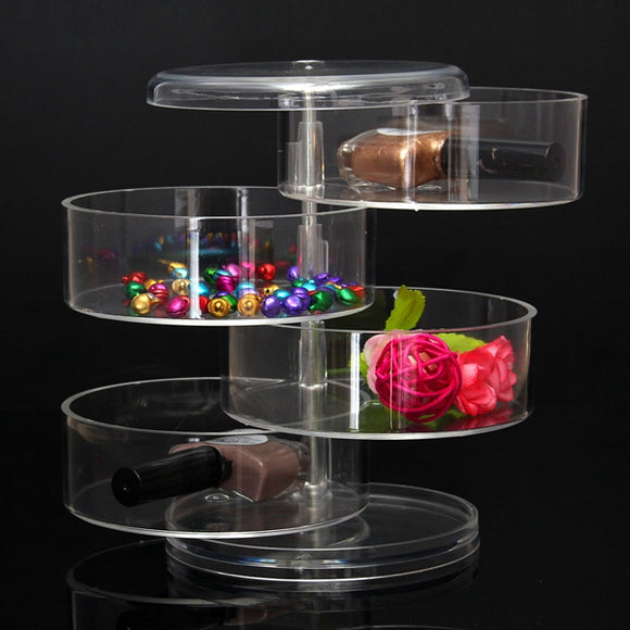 Acrylic Rotating Makeup Cosmetic Storage Tool Case Organizer