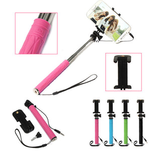 Universal Mini Folding Handheld Self Portrait Selfie Stick Extendable Monopod Holder Stick