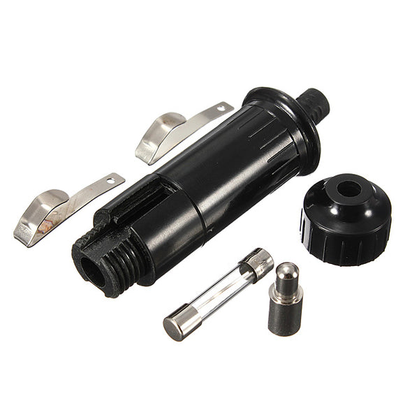 12V Universal Male Cigarette Lighter Socket Plug With Fuse