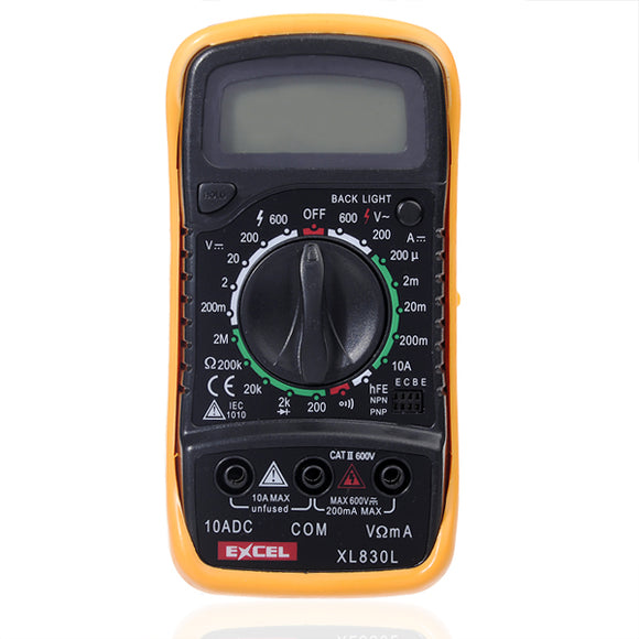 EXCEL XL830L LCD Digital Volt Meterr Ohm Meter Ammeter OHM Multi Meters Tester