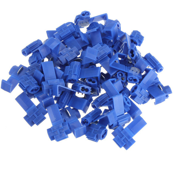 50pcs Scotch Lock Quick Splice 18-14 AWG Wire Connector Blue