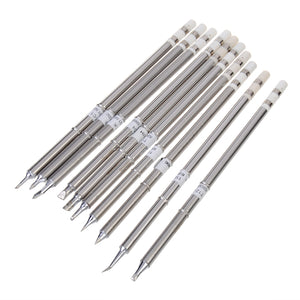 10pcs T12 Series Solder Iron Tips for Hakko Soldering Station FX-951 FX-952