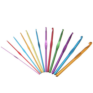 Aluminium Crochet Hooks Multi-Color Knitting Needles Set