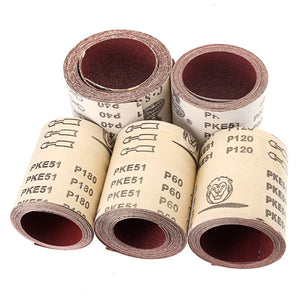 115mmx5mm 40 60 80 120 180 Grit Aluminium Oxide Sandpaper Abrasive Tool