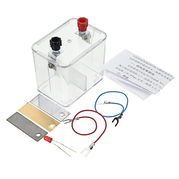 Primary Cell Experiment Kit Chemistry Galvanic Cell Box Holder Case