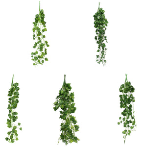 Artificial Hanging Plant Foliage Leaves Vine Garland Wedding Home Cafe Decor Supplies