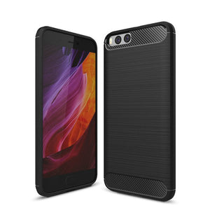 Carbon Fiber Soft TPU Shockproof Back Case Cover For Xiaomi Mi6 Mi 6