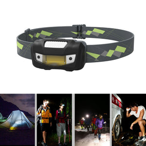 SUNREI COB Sensor 125 Lumens Headlamp 4 Models Mini Headlight Outdoor Adjustable IPX6 Torch Lamp