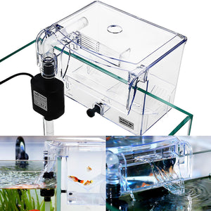 Aquarium Transparent House Incubator Box for Isolation Hatchery Cage External Hang-on Breeder