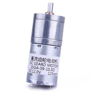 4Pcs Electric Motor 125RPM 12V DC Geared Motor High Torque Gear Reducer Motor