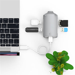 ORICO Little Pig High Speed USB 3.0 OTG HUB Adapter SD TF Card Reader for Macbook Laptop