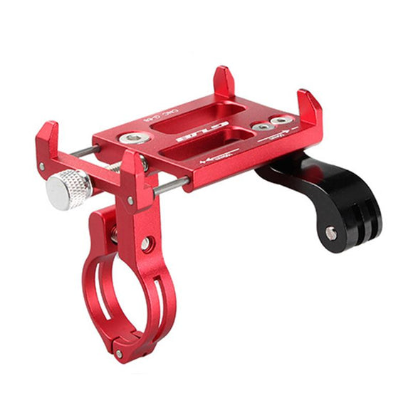 GUB G-88 Mountain Bike Aluminum Alloy Phone Holder 3.5-6.2 Inch Cell Phone Mount Telescopic Bracket