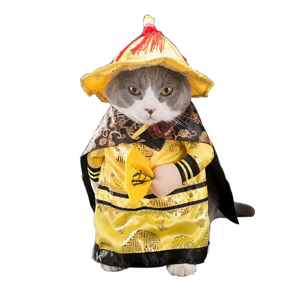 Halloween Decoration Pets Cosplay Transfiguration Dog Cat Clothes Toys  Emperor Section