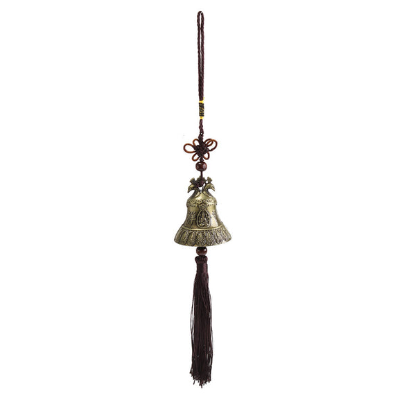 Chinese Wind Chime Peacock Single Bell Lucky Feng Shui Hanging Garden Decorations