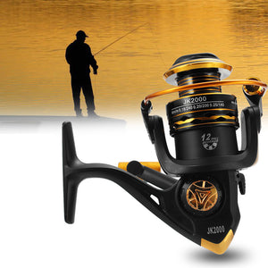 JK1000-7000 5.1/5.2:1 12BB Spinning Reels Saltwater Freshwater Left/Right Hand Fishing Reel