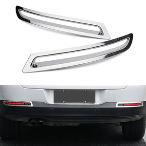 2Pcs Chrome ABS Car Rear Fog Lamp Cover Trims Light Decor for VW Tiguan 2010-2015