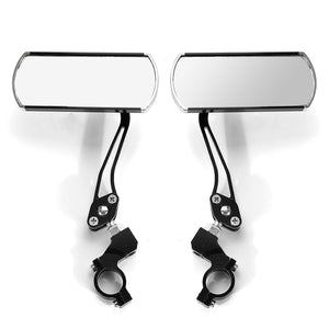 Pair 360 Rotate Rearview Mirrors Adjustable Aluminum Alloy Cycling Bike Mirror Motorcycle