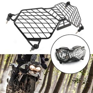 Black Motorcycle Headlight Grille Light Cover Protective Guard Protector For Triumph Tiger 800 2010-2017 Explorer 1200 2012-2017