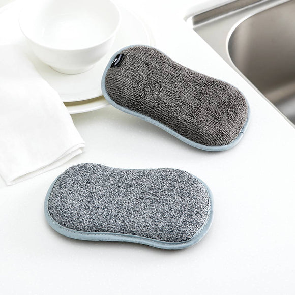 2Pcs Gray Jordan Judy Double-Sided Dishwashing Brush Cleaning Brushes Kitchen Dish handle Washing Tool from XiaoMi YouPin