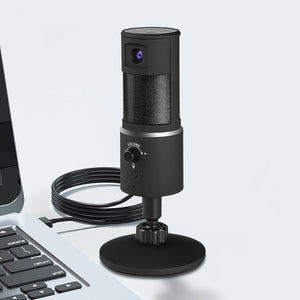 Bakeey Digital Video Microphone Condenser Recording Microphone with 1080P Camera Webcam Hifi Stereo bluetooth Microphone