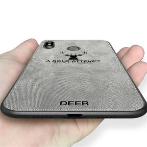 Bakeey Deer Shockproof Cloth Soft TPU Back Cover Protective Case for Xiaomi Redmi Note 6 Pro