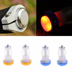 BIKIGHT LED Bike Bicycle Handlebar Light Cycling 2 Modes Red Warning Safety End Plug Lamp