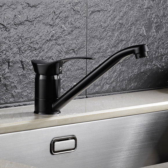 KCASA KC-9100 Zinc Alloy Black Lacquer Kitchen Faucet Tap Rotated Toilet Single Hole Basin Faucet