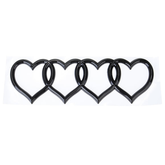 Modified Tail Car Love Label Heart-shaped Label Car Decoration Car Stickers