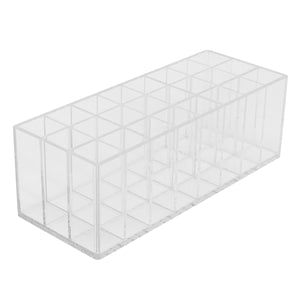 Acrylic Lipstick Organizer Lip Gloss Makeup Holder & 24 Spaces Cosmetics Storage Display