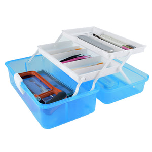 Three Layers Gunda Model Hand Tool Box Parts Storage Organize Case Tray Compartments Tackle Box