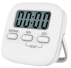 Loskii KC-04 Electric Digital Kitchen Timer Big Digits Loud Alarm Magnetic Backing Stand with Large