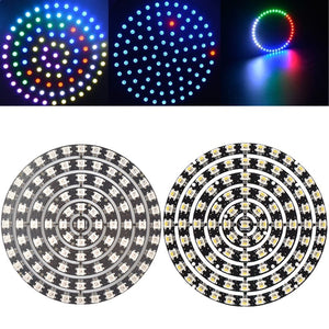 LUSTREON WS2812B 5050 SMD RGB RGBW RGBWW 93LEDs Ring Light Chip Board DC5V