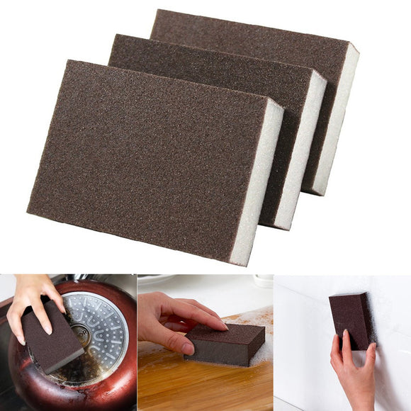 Fashion Durable Magic Emery Nano Sponge Washing Brush Eraser Kitchen Rust Pot Stain Cleaning Brushes