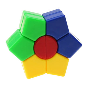 Classic Magic Cube Toys Set PVC Sticker Block Puzzle Speed Hexagon Cube