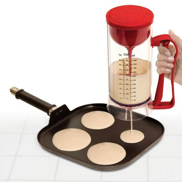 Cordless Electric Pan Cake Cup Cake Waffles Batter Mixer Dispenser Maker Machine