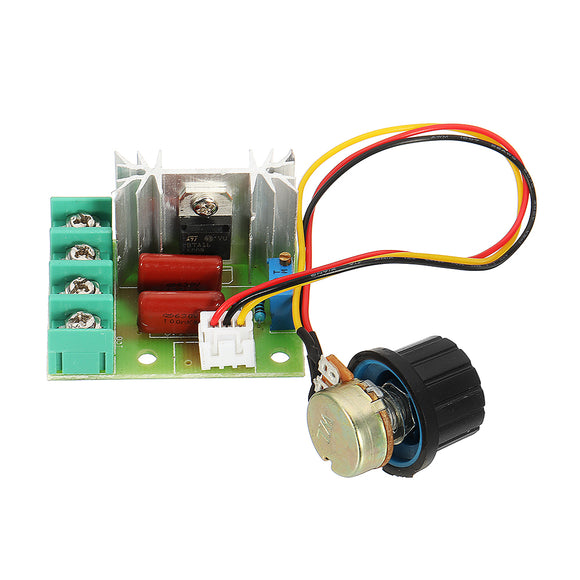 5pcs 2000W Thyristor Governor Motor 220V Regulating Dimming Thermostat Module External Potentiometer Voltage Adjustable