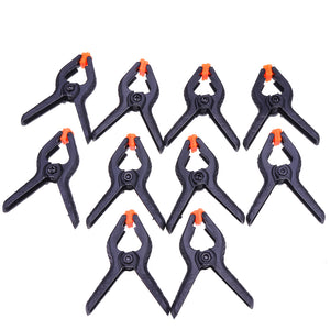 10Pcs 2inch Spring Clamps DIY Woodworking Tools Plastic Nylon Clamp Woodworking Spring Clip Photo Studio Background