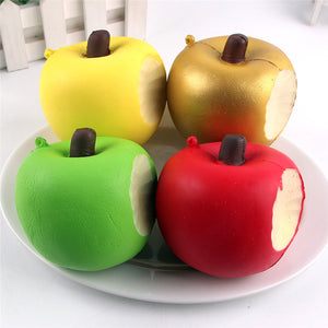 Squishy Bite Apple 8cm Slow Rising Fruit Collection Decor Gift Toy