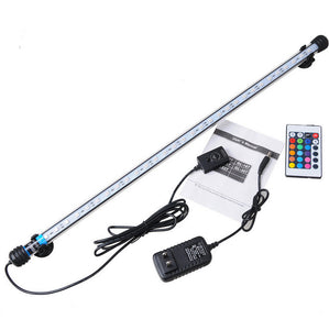 Aquarium Waterproof LED Light Bar Fish Tank Submersible Down Light Lamp AC100-240V 6.5W 57CM SMD5050