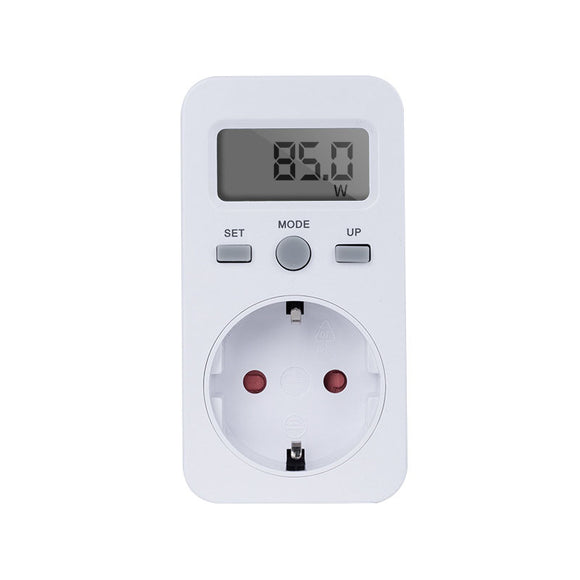 Loskii SH-130 16A 230V US EU Plug Digital Plug in Power Monitor Energy Meter Socket with LCD