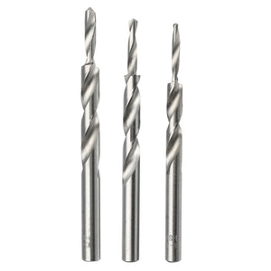 Drillpro 3pcs 4-8/5-9/6-10mm Twist Step Drill Bit For Woodworking Manual Pocket Hole Drill