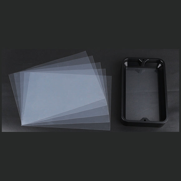 147.5*96mm Anodized Aluminium Resin Vat Material Rack With 5PCS FEP Film For Photon Light Curing 3D Printer