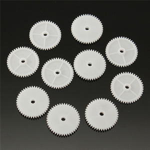 30Pcs/Pack  3mm 44Teeth Plastic Single Layer Gear For DIY Model Toy Motor Shaft Gear