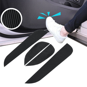 4pcs Carbon Fiber Car Door Anti Kick Protective Film Stickers for For Hyundai IX25 2015-2017