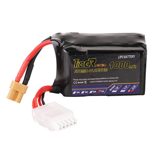 Tiger Power 14.8V 1000mAh 75C 4S Lipo Battery XT30 Plug for FPV RC Drone